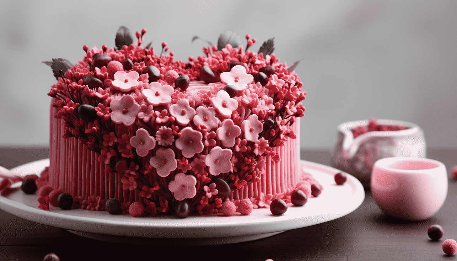 This Heart Cake PNG: Make Valentine's Day Desserts Sparkle background