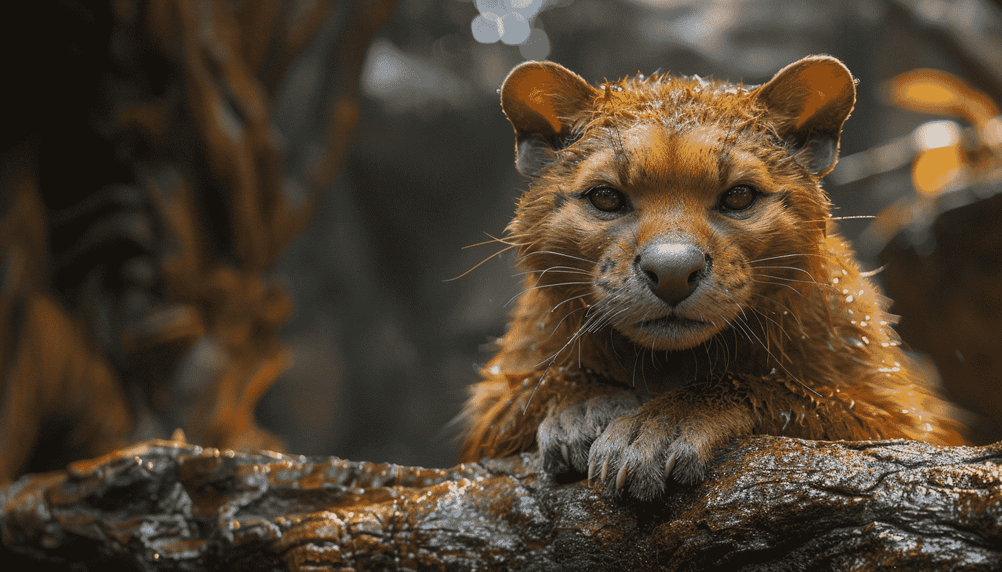 fossa wallpaper, Madagascar wildlife, Feline background