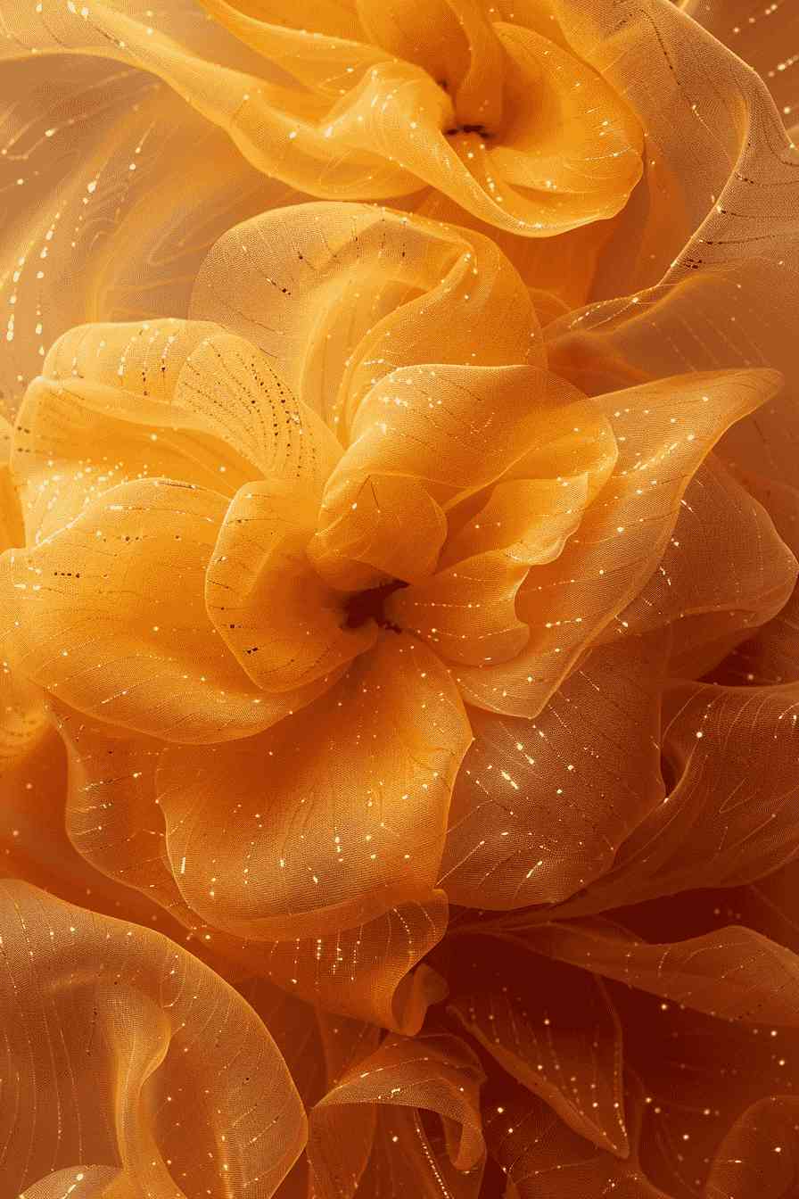 Abstract Gold Shimmering Fabric Texture Background