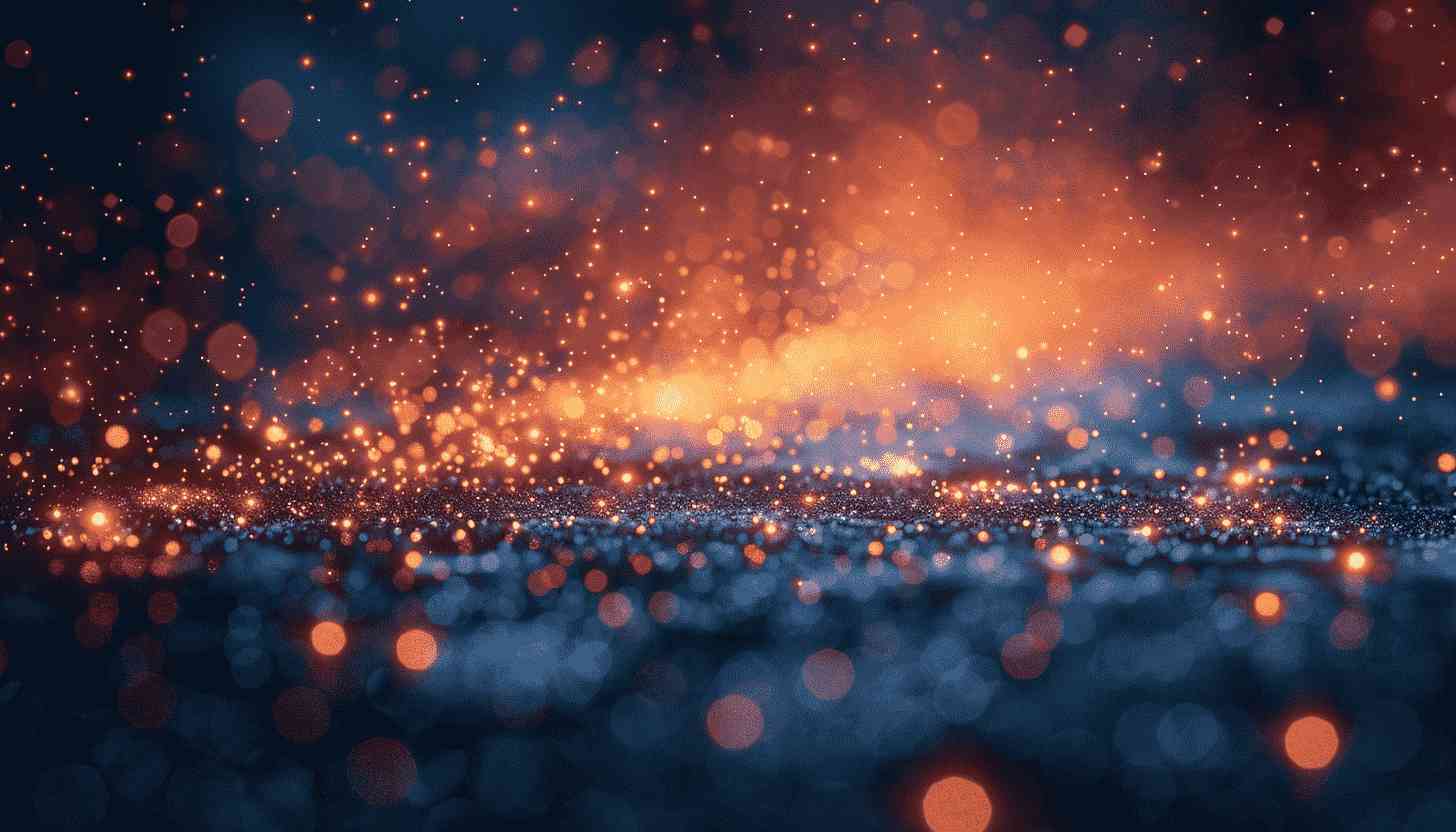 Abstract Glitter and Light Bokeh Background