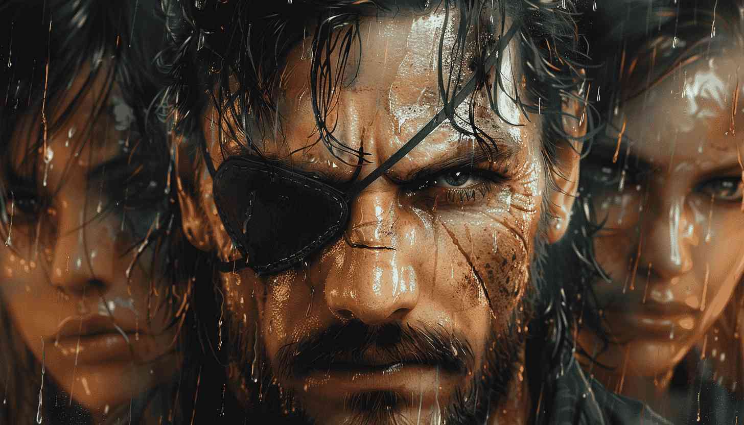 Metal Gear Solid Rain Close Up Portrait