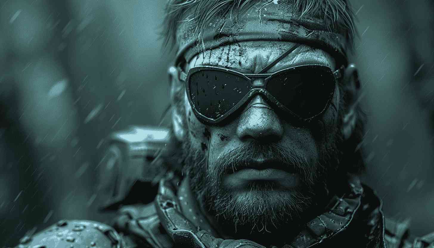 Metal Gear Solid Snake Portrait Video Game