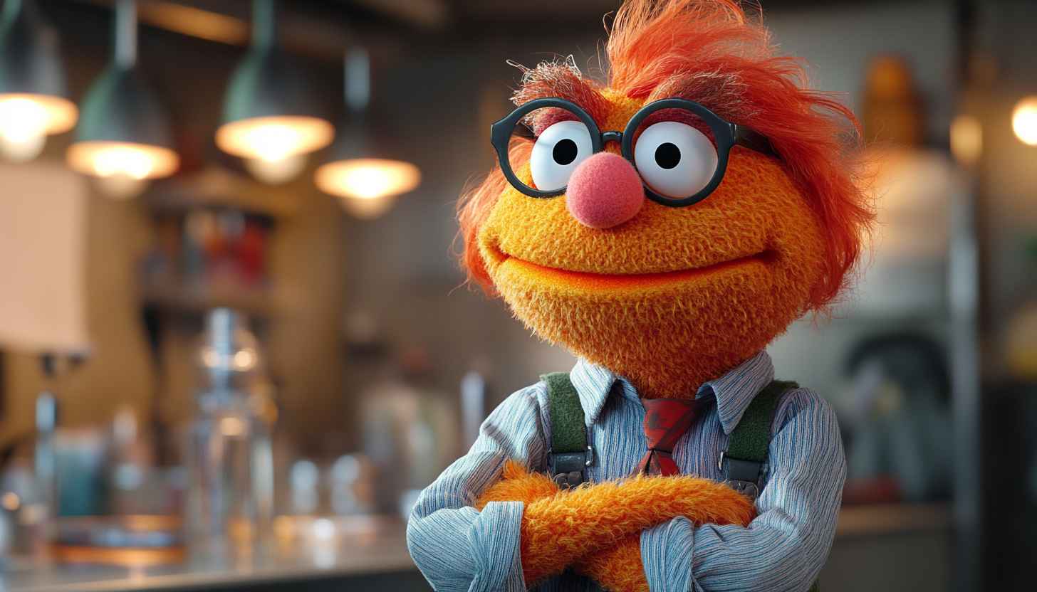 Muppets Wallpaper: Beaker Portrait, Cartoon Character, TV Show