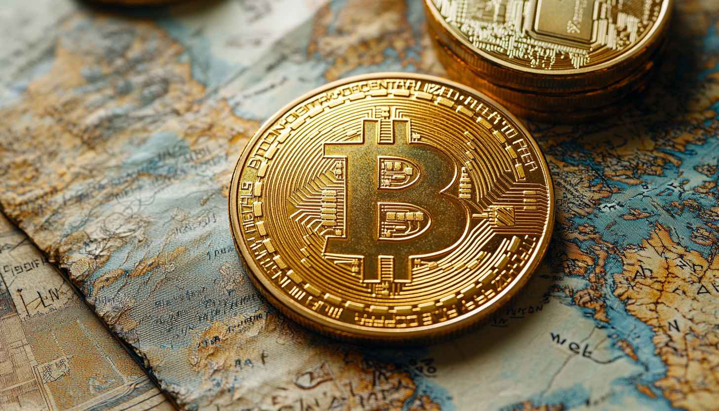 Golden Bitcoin Wallpaper: Crypto Currency, Digital Finance HD Desktop