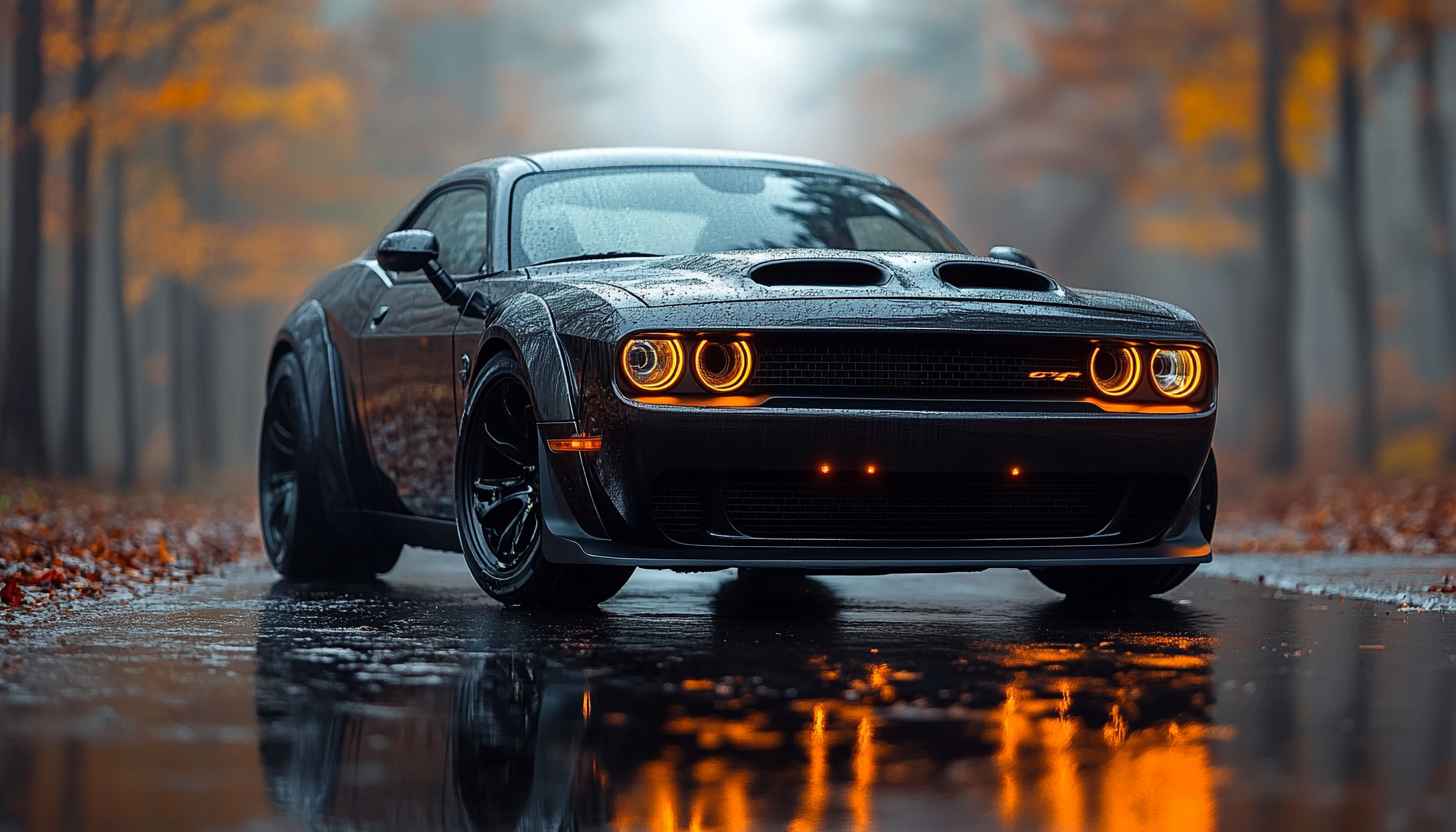 Dodge Challenger Car Wallpaper - Automotive Muscle Car Aesthetic