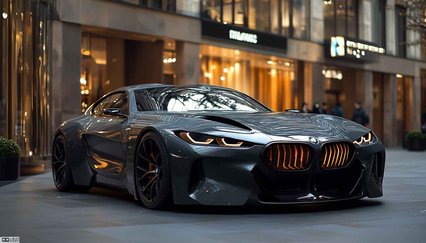 BMW Car Wallpaper: Modern Automotive, Stylish Design, Futuristic Vehicle