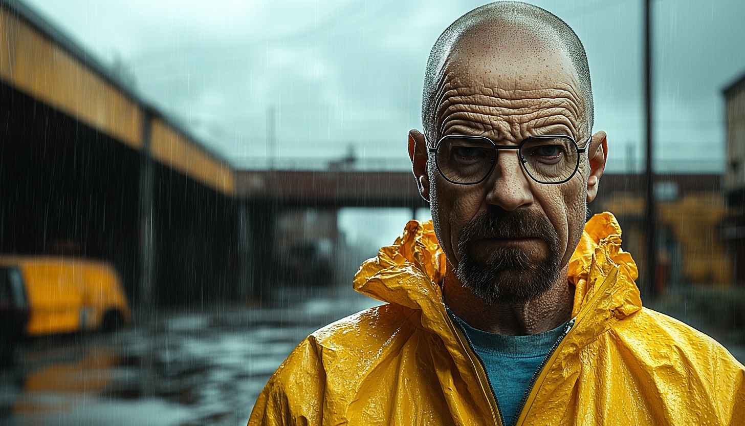 Breaking Bad Wallpaper: Walter White Portrait, Rainy Day