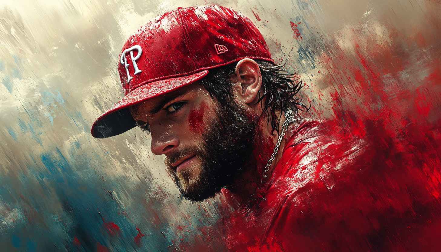 Bryce Harper Wallpaper: Philadelphia Phillies Baseball Star Art