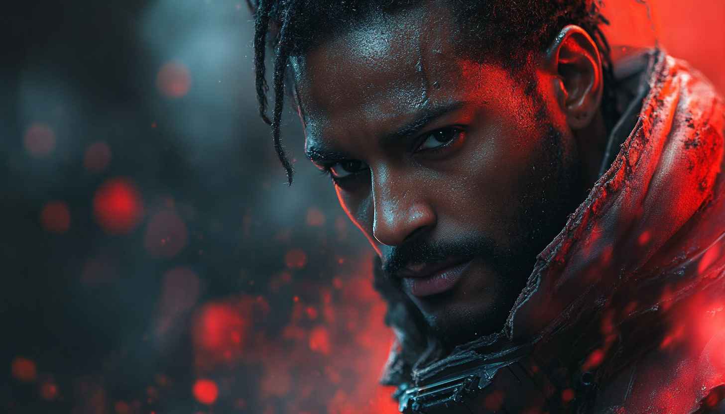 Sci-Fi Man Portrait Wallpaper, Futuristic Character, 4k Wallpaper