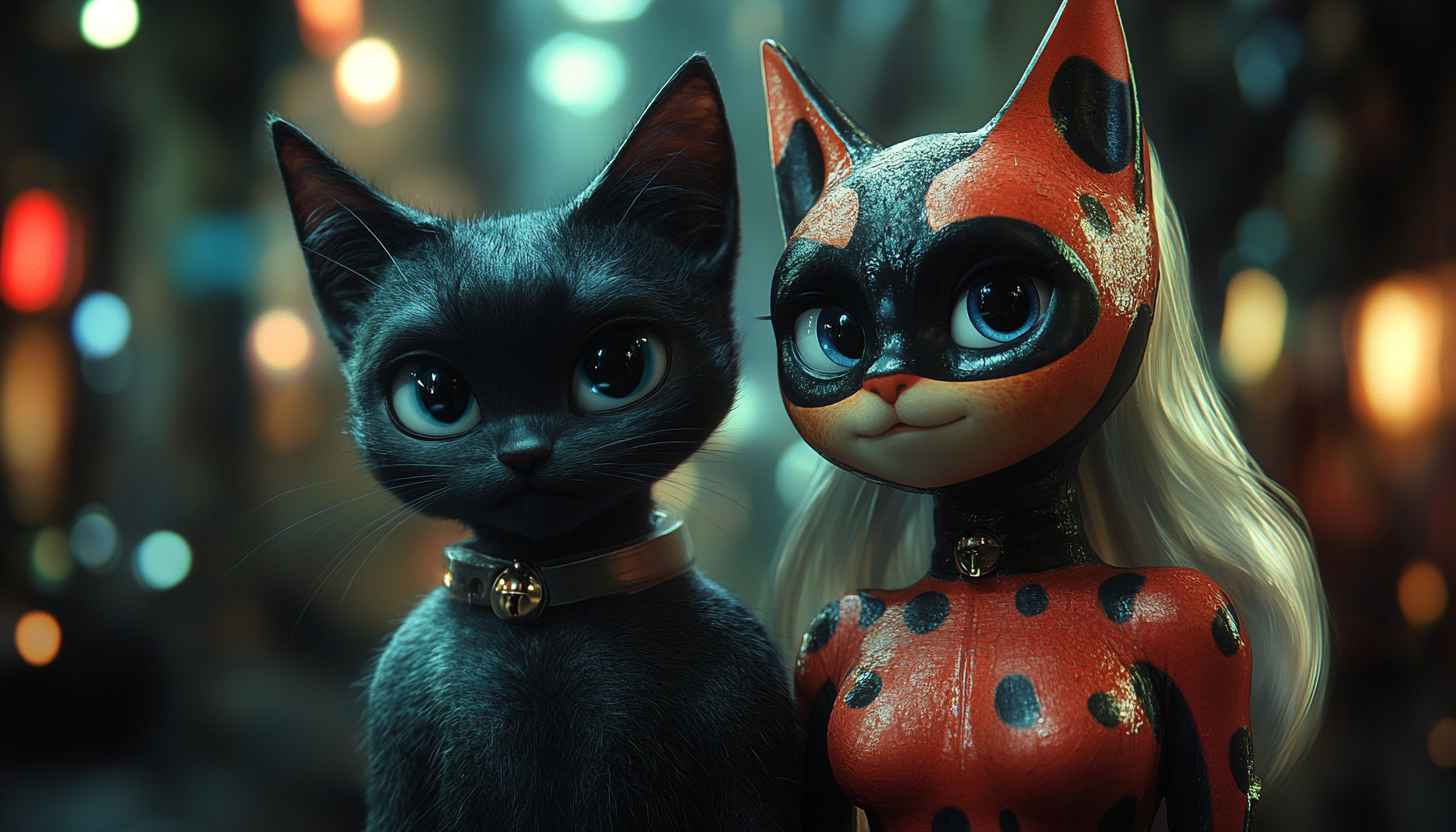 Miraculous Ladybug Cat Noir Anime Character Wallpaper for Desktop