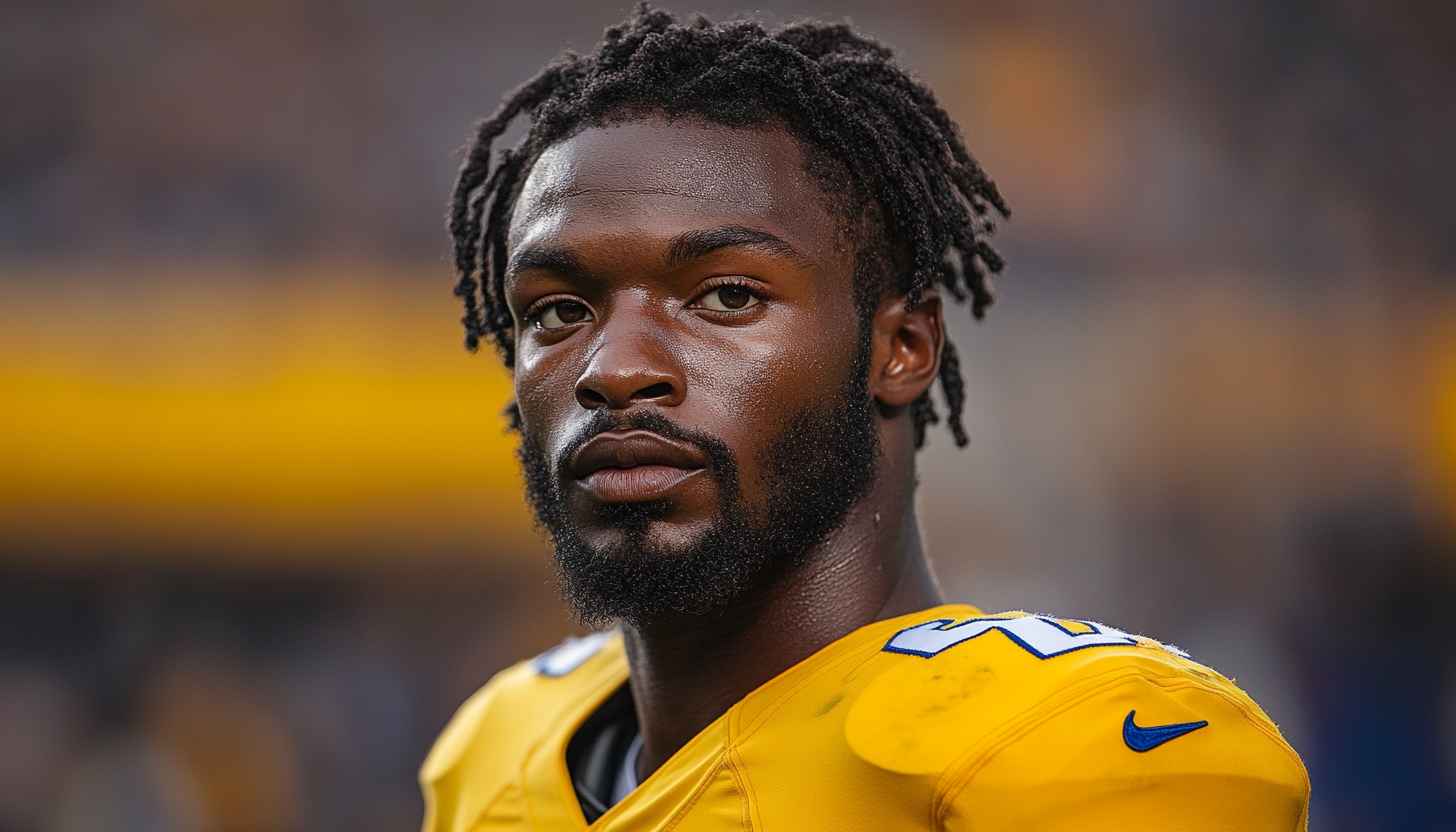 Najee Harris Wallpaper, Steelers Football 4K, Athlete Portrait Wallpaper