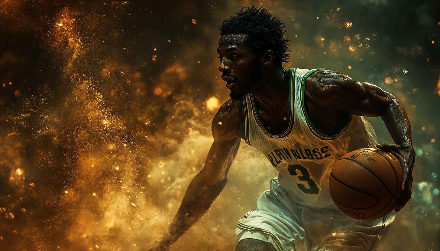 Basketball Player Wallpaper, Sports Background, Athlete Portrait, 4K Wallpaper