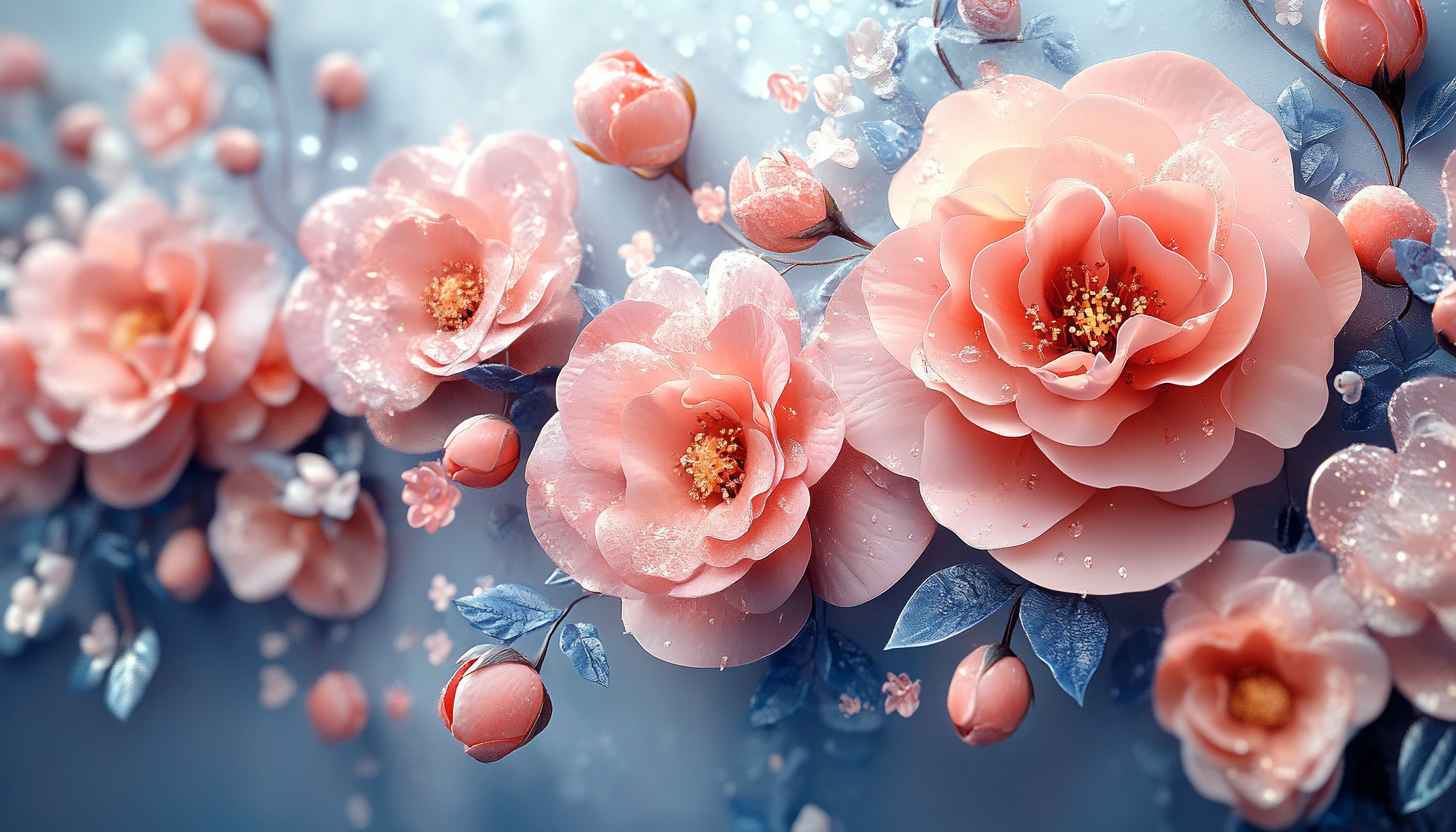 Beautiful Pink Flowers Wallpaper for Desktop, Laptop, Mobile