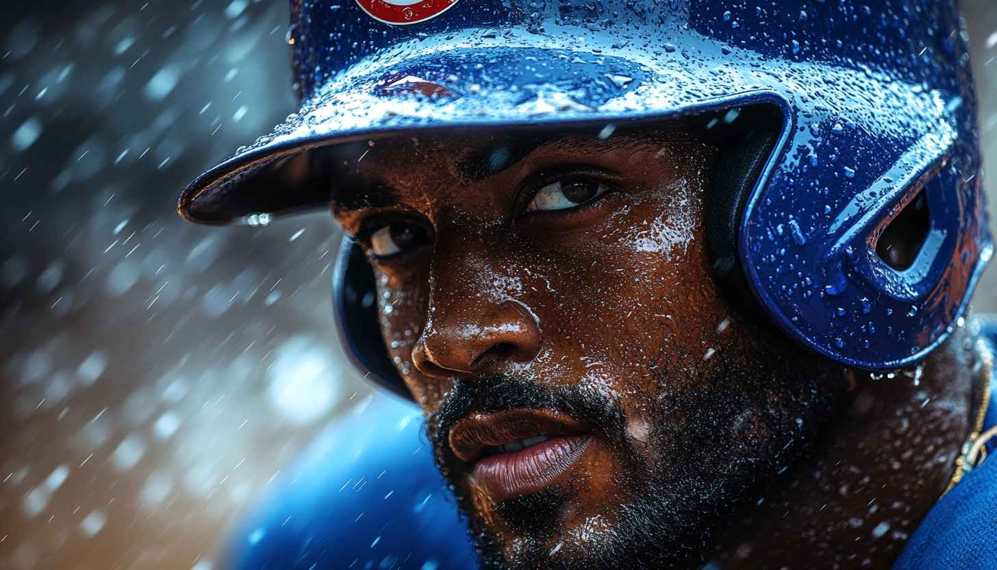 Baseball Player Wallpaper: Intense, Focused, Sports, Athlete, Close-Up