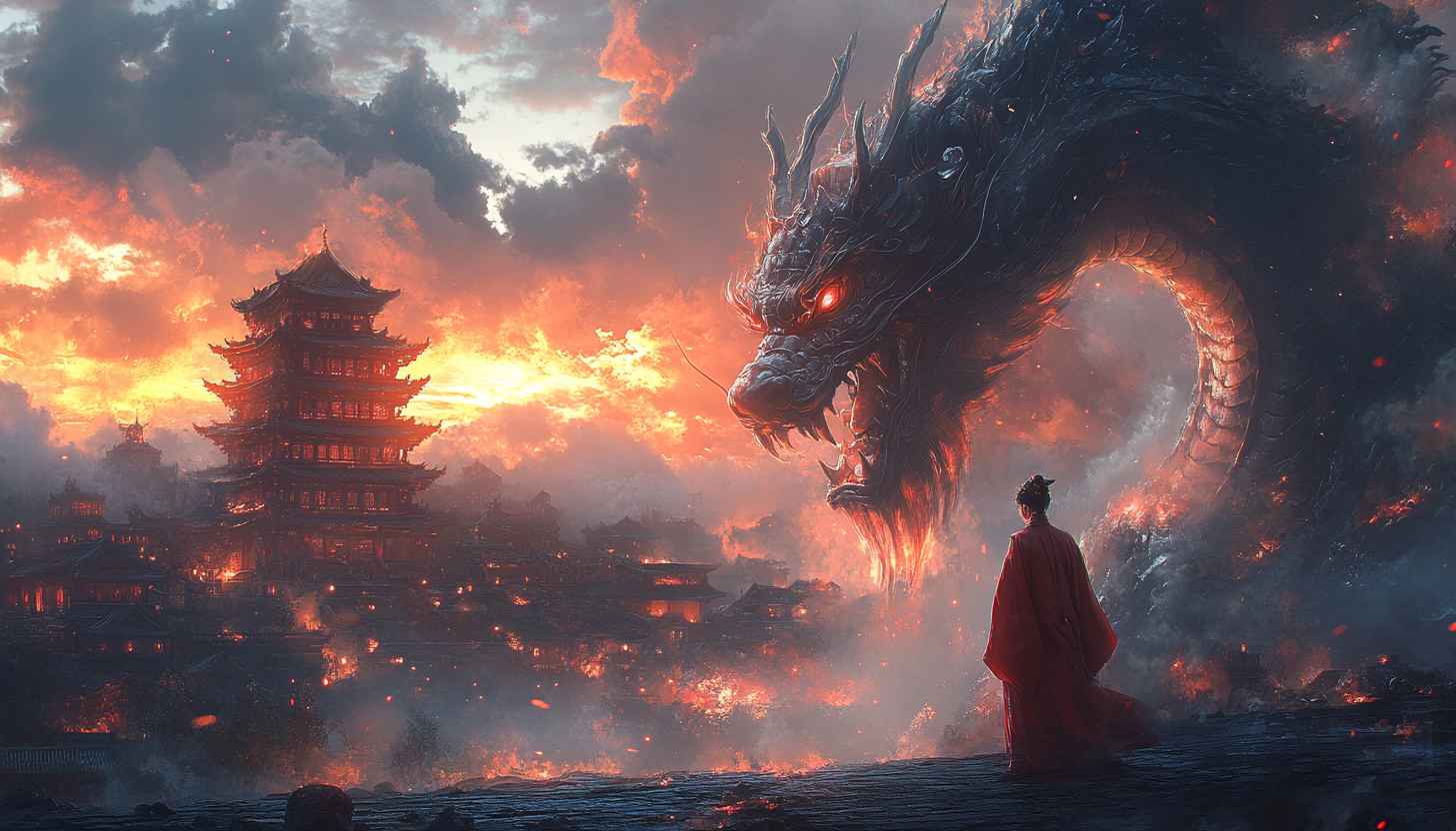 Epic Chinese Dragon Wallpaper: Fantasy Art for Desktop & Mobile