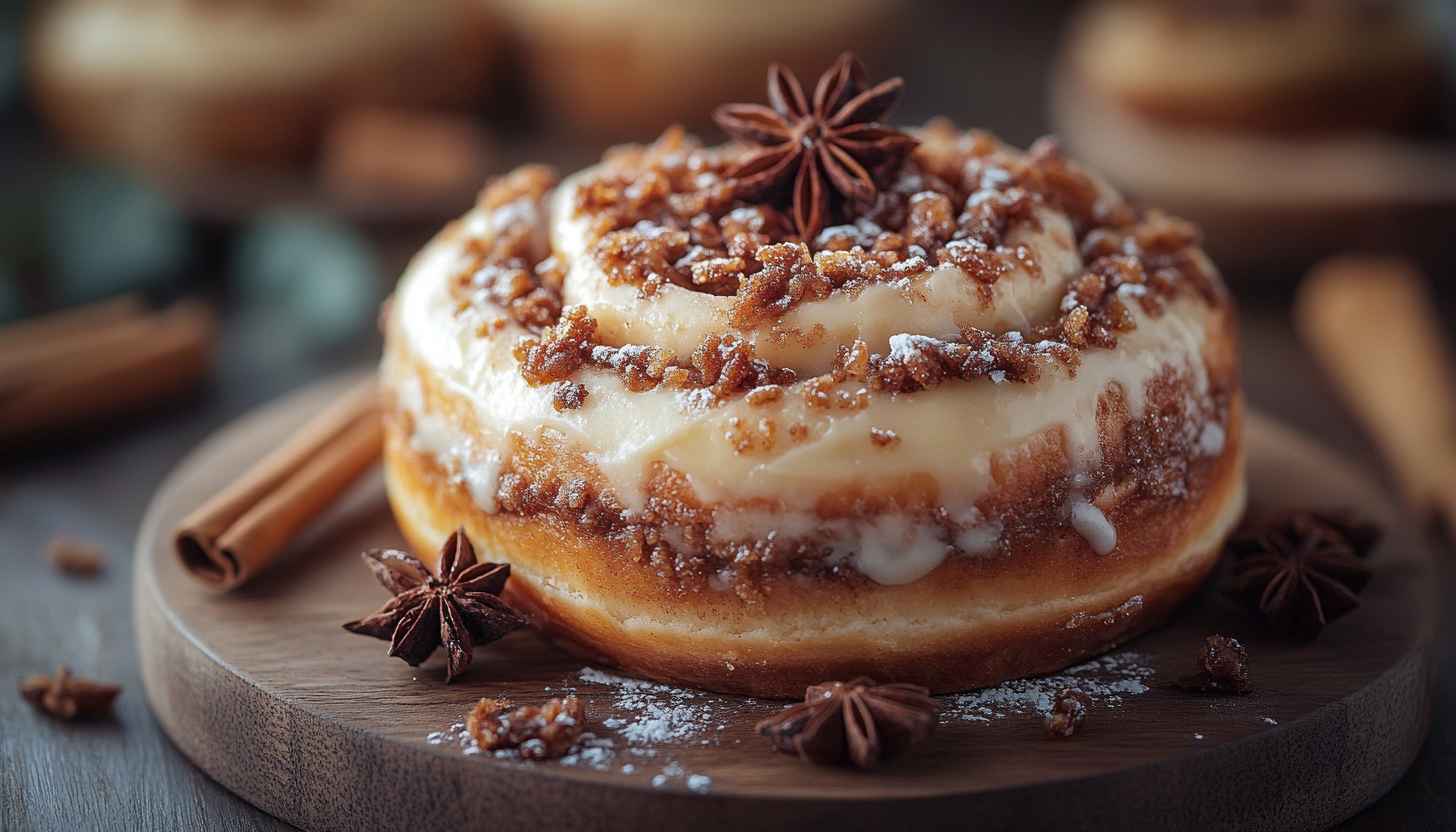 Cinnamon Roll Wallpaper, Delicious Dessert Theme, Food Background