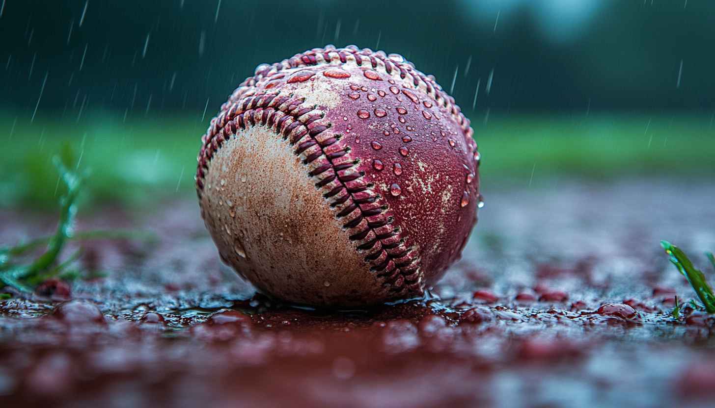 Baseball Wallpaper: Rainy Day Sports, Aesthetic Field Backgrounds, HD