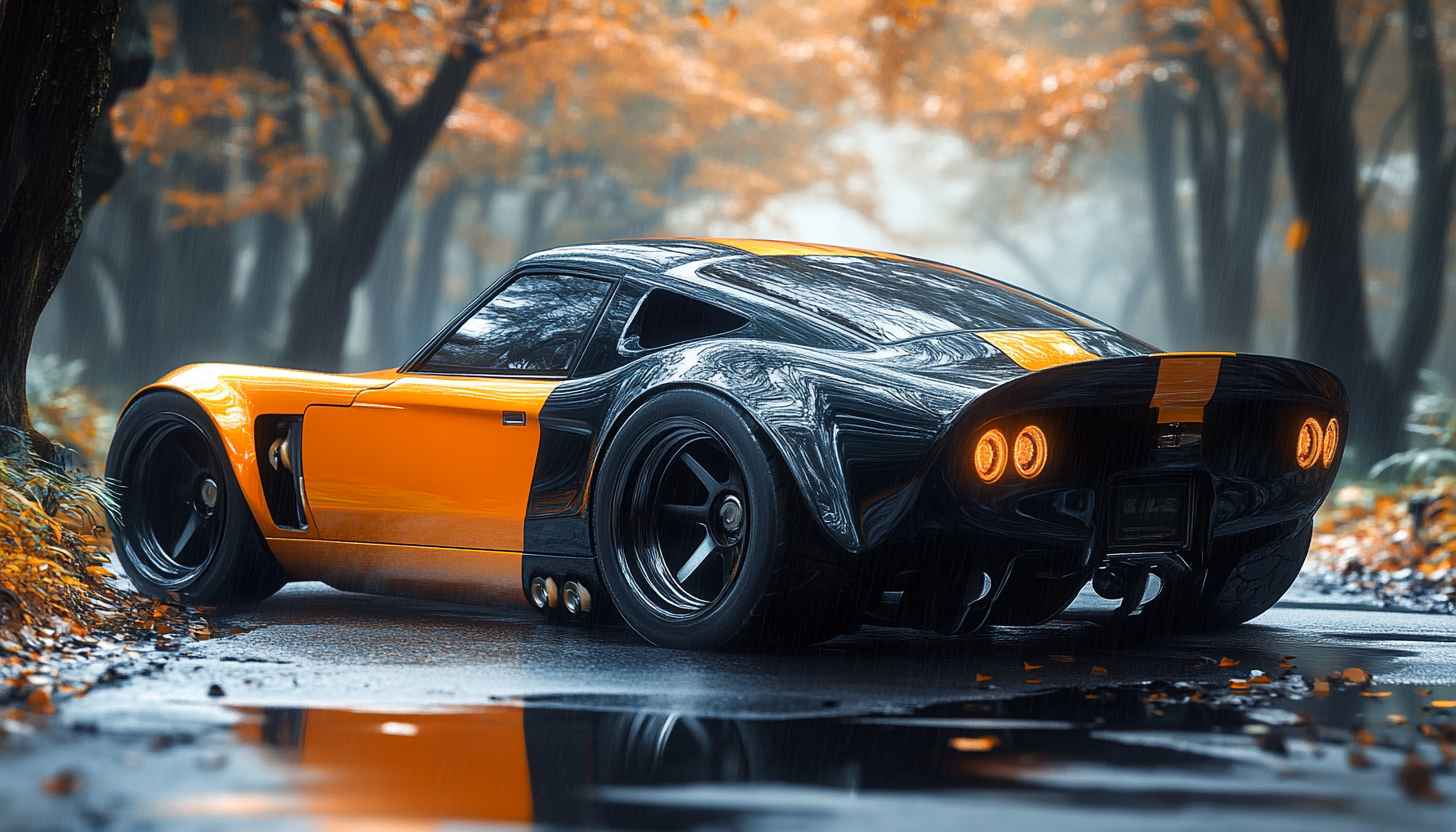 Orange Black Car Wallpaper, Automotive Wallpaper, Vehicle Wallpaper