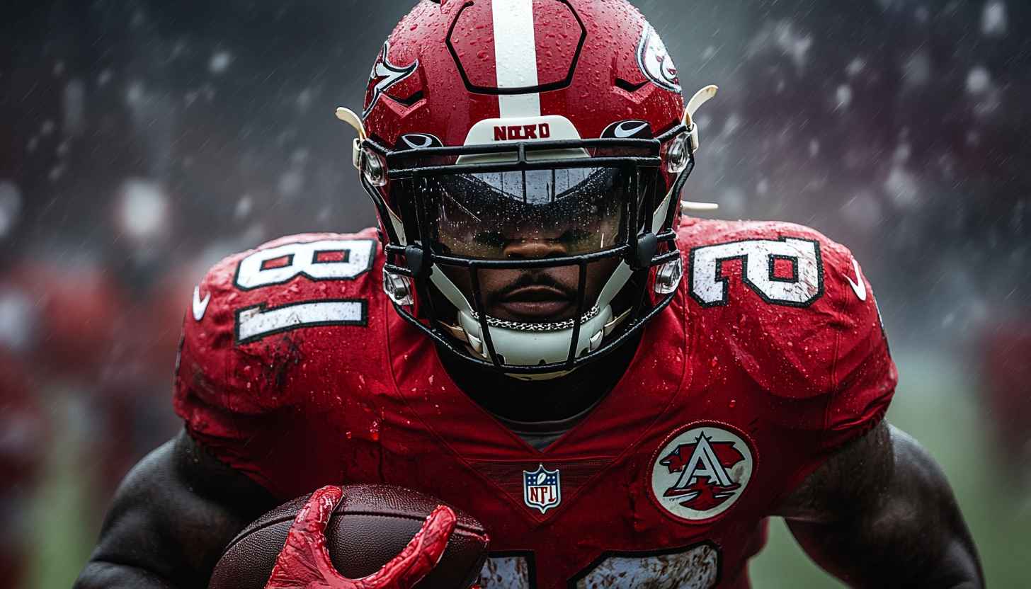 American Football Player Action Wallpaper, Sports Athlete Backgrounds