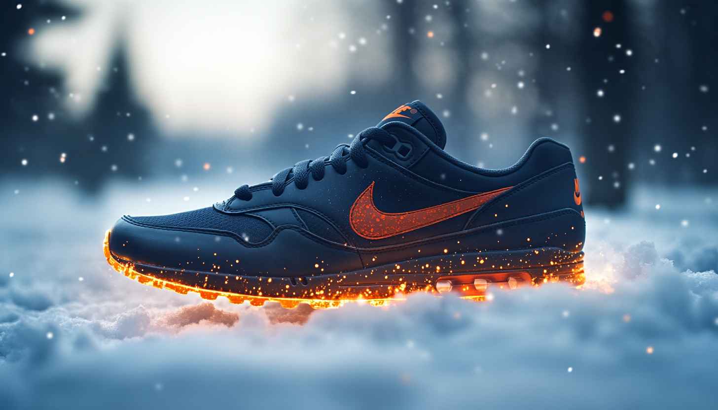 Nike Shoe Wallpaper, Winter Theme, Sneaker Wallpaper for Mobile