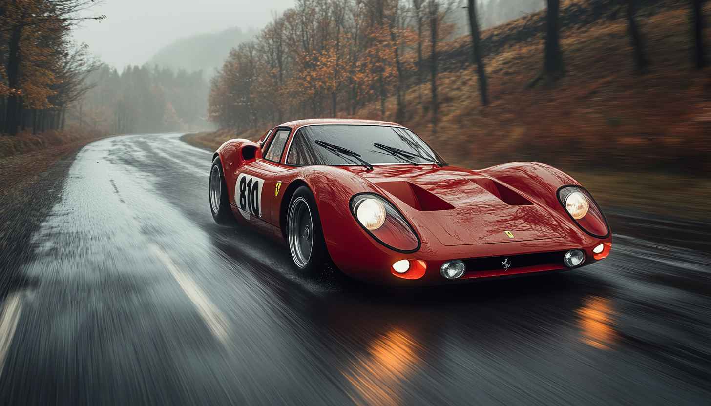 Red Ferrari Car Wallpaper, Classic Car Wallpaper, Auto Wallpaper