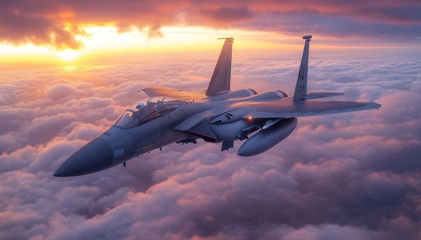F-15 Eagle Wallpaper, Fighter Jet Wallpaper, Airplane Sunset Wallpaper