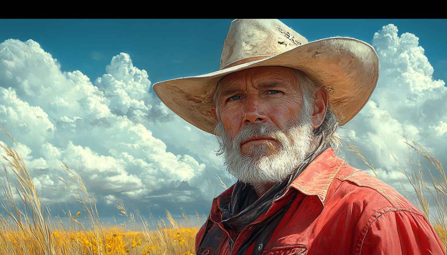 Cowboy Wallpaper, Western Theme, Old Man Portrait, Desktop Background