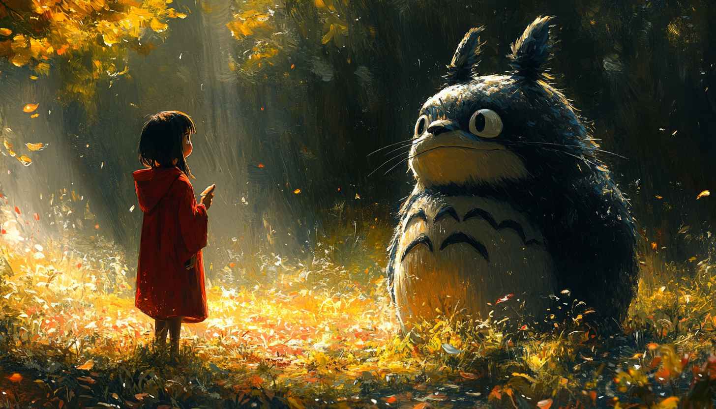 Totoro Wallpaper, Anime Wallpaper, Animated Character Wallpaper, Forest Scenery Art