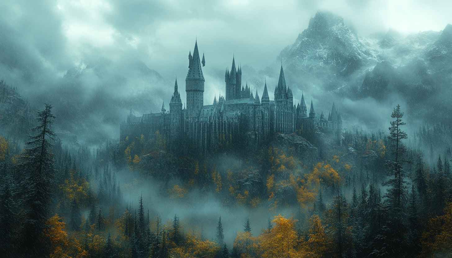 Harry Potter Wallpaper, Hogwarts Castle Wallpaper, Fantasy Landscape Wallpaper