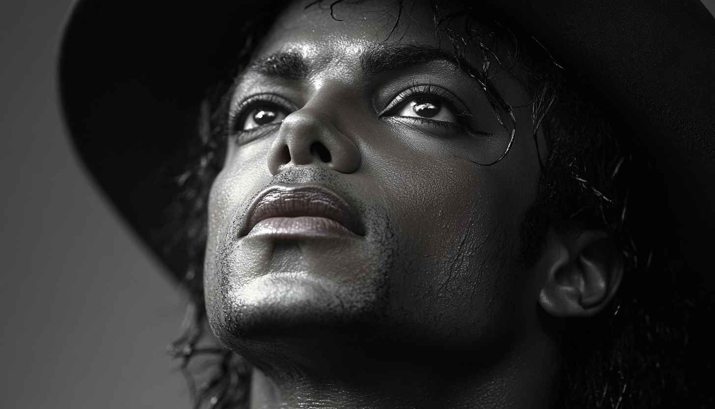 Michael Jackson Wallpaper: Black and White Portrait for Fans