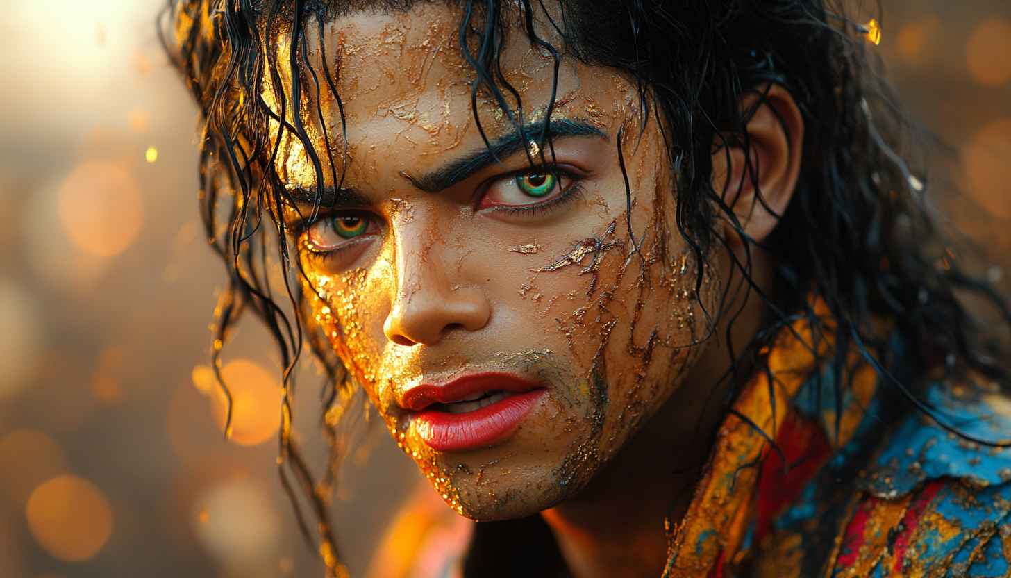 Michael Jackson Inspired Portrait Wallpaper, Artistic Fantasy Theme Wallpaper