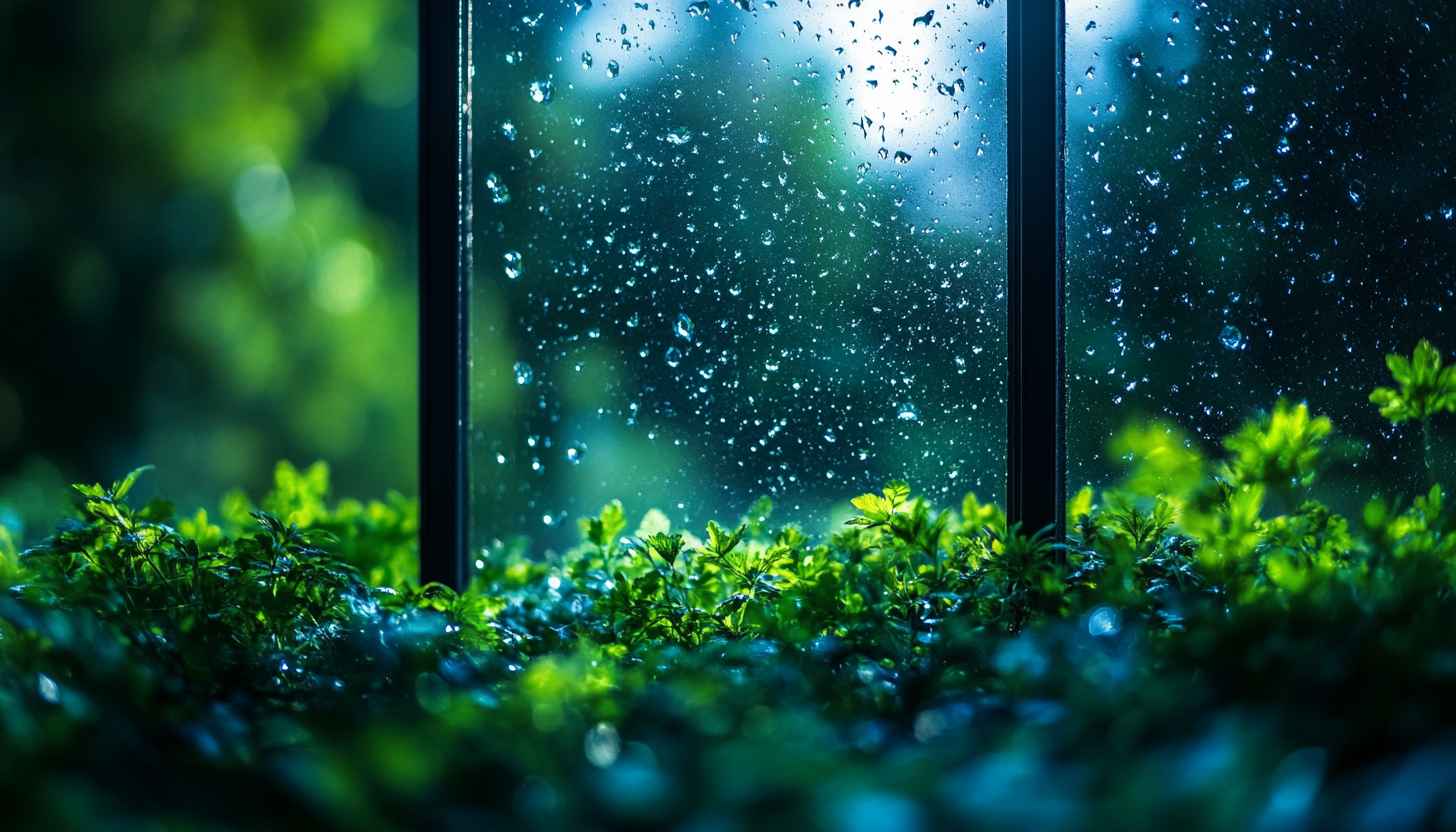 Rain Window Wallpaper, Nature Scenery, Rainy Day, 4k