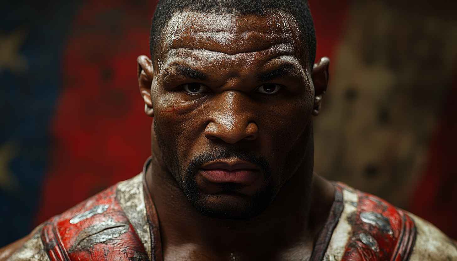 Mike Tyson Boxing Champion Athlete Portrait Wallpaper