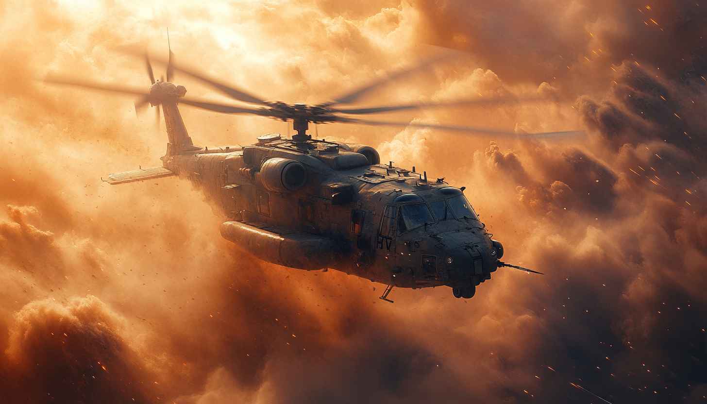 Military Helicopter Wallpaper: High-Resolution Aviation Background For Desktop