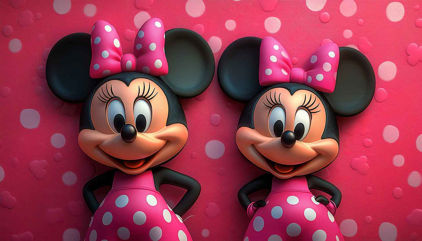 Cute Minnie Mouse Wallpaper, Cartoon Theme, Animated Character art