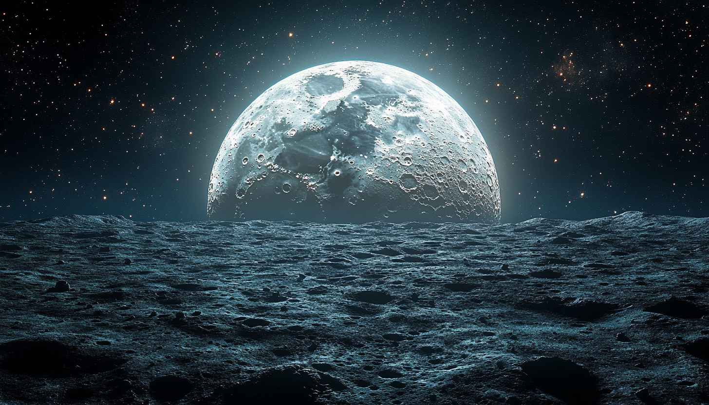 Full Moon Wallpaper: Space, Galaxy, Universe, Landscape, Night Sky