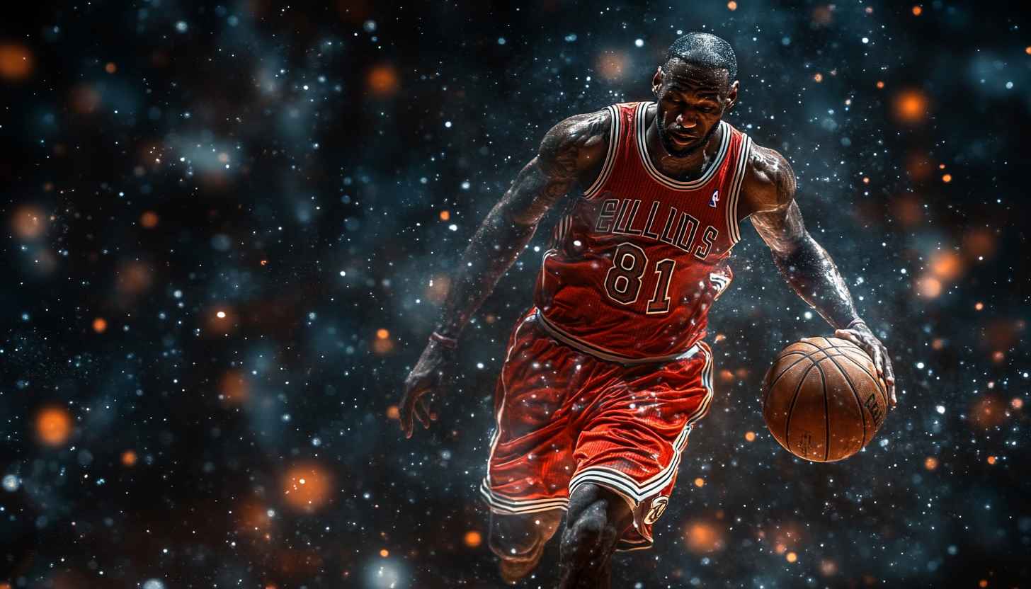 Basketball Wallpaper: NBA Player Dunking in 4k Resolution