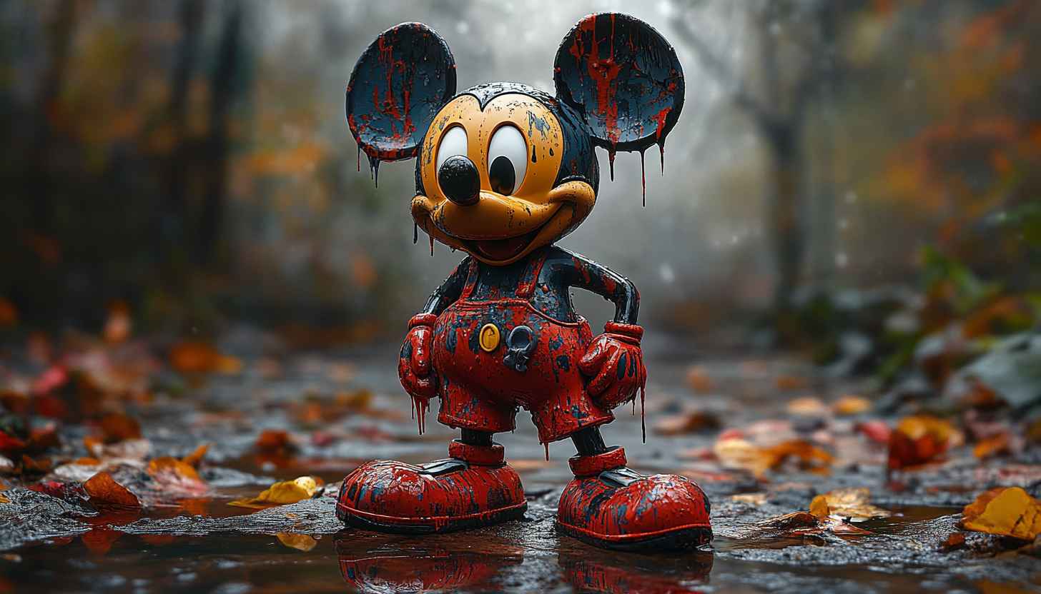 Mickey Mouse Wallpaper, Horror Theme, Creepy, Halloween, 4K