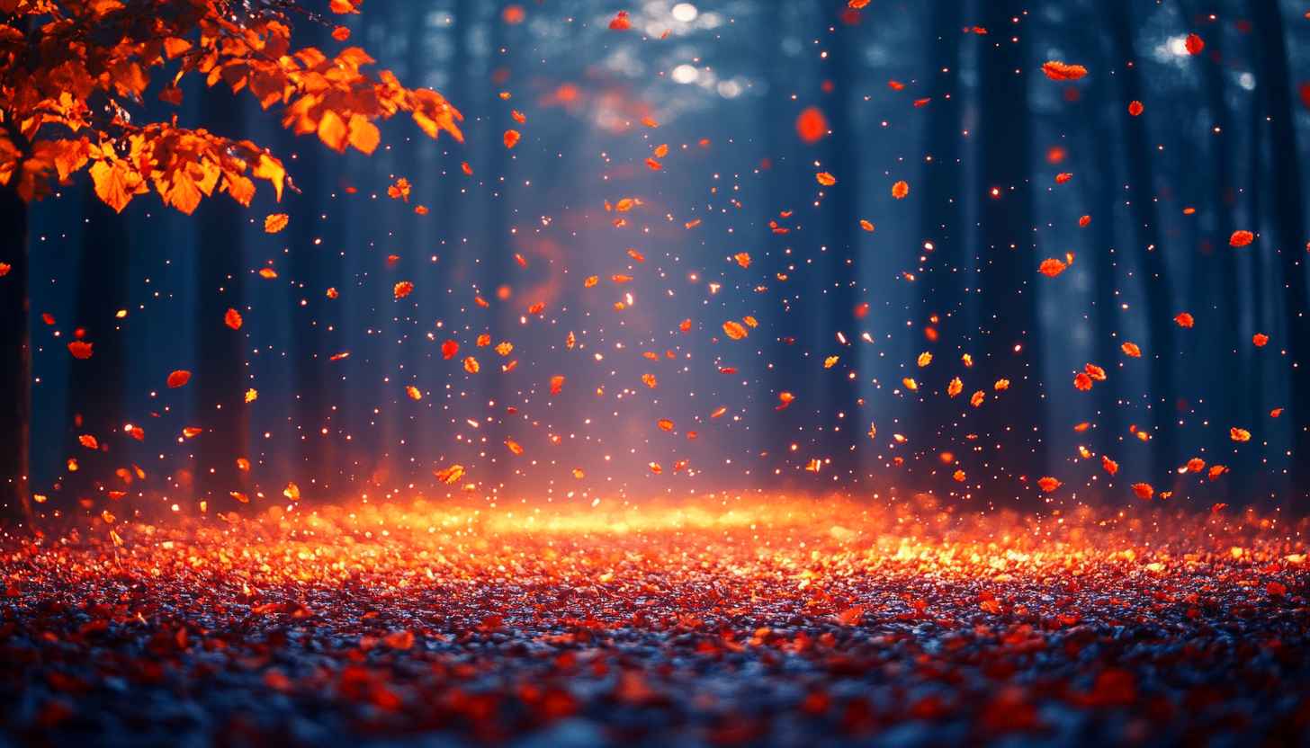 Autumn Forest Wallpaper, Fall Foliage, Desktop Background, 4K