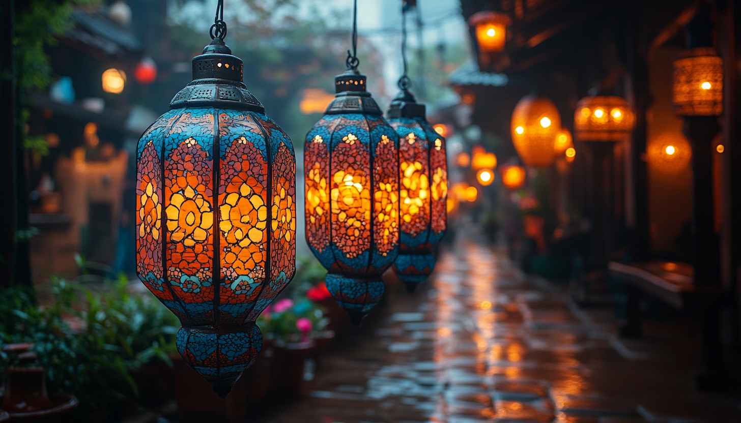 Lantern Wallpaper: Festive, Decorative Lighting, Aesthetic and Traditional Style