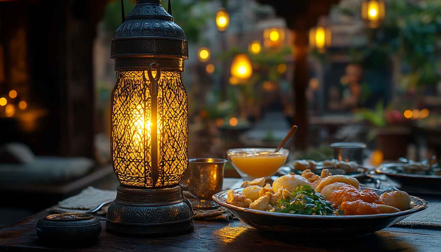 Ramadan Kareem Wallpaper: Festive Lantern, Iftar, and Ramadan Decorations