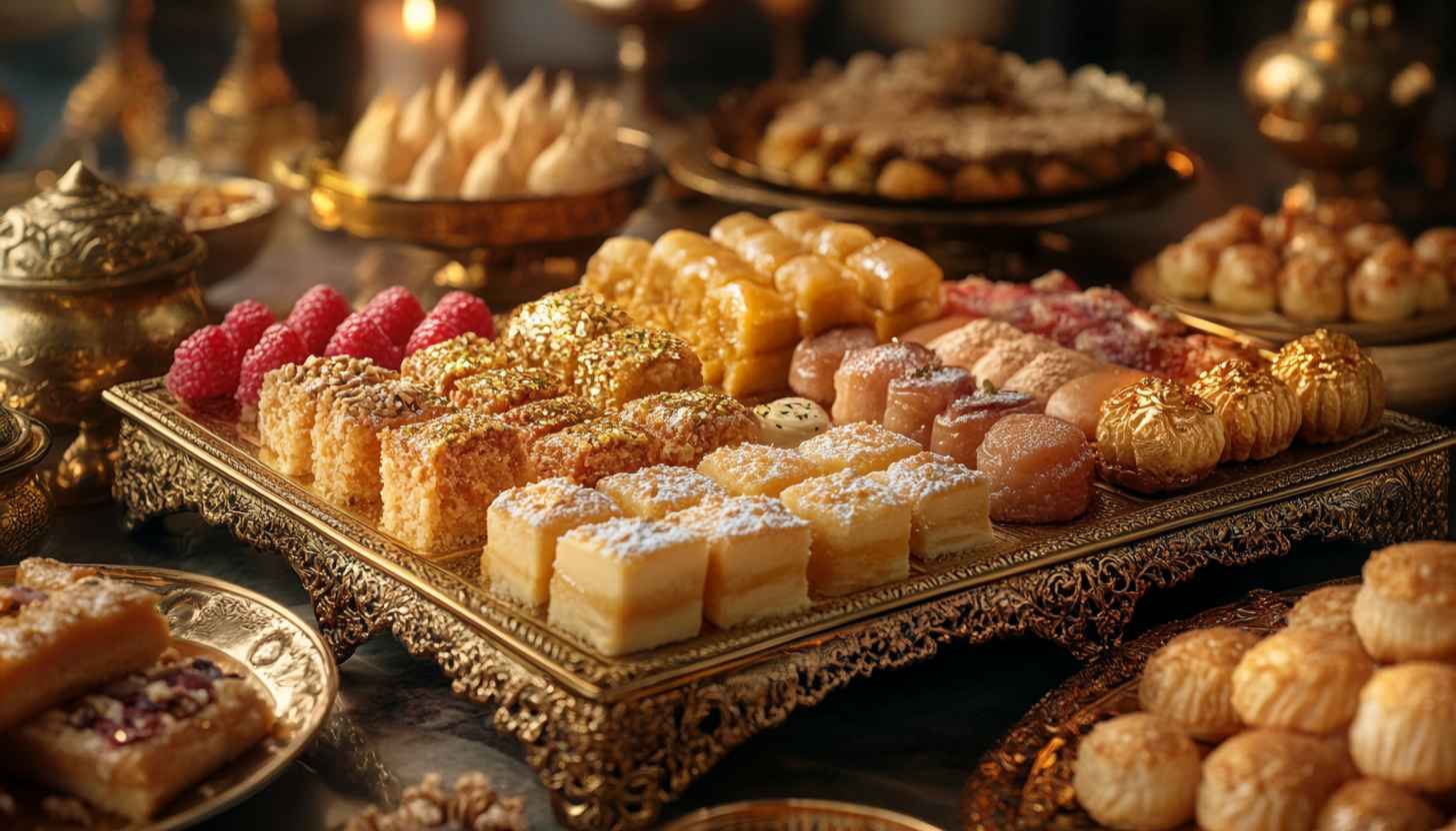 Delicious Sweets Wallpaper: Arabian Dessert, Eid Special, Yummy Food
