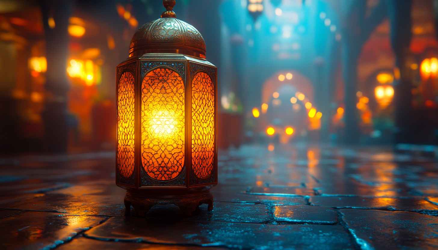 Ramadan Kareem Lantern Wallpaper, Festive, Islamic, Celebration, 4K
