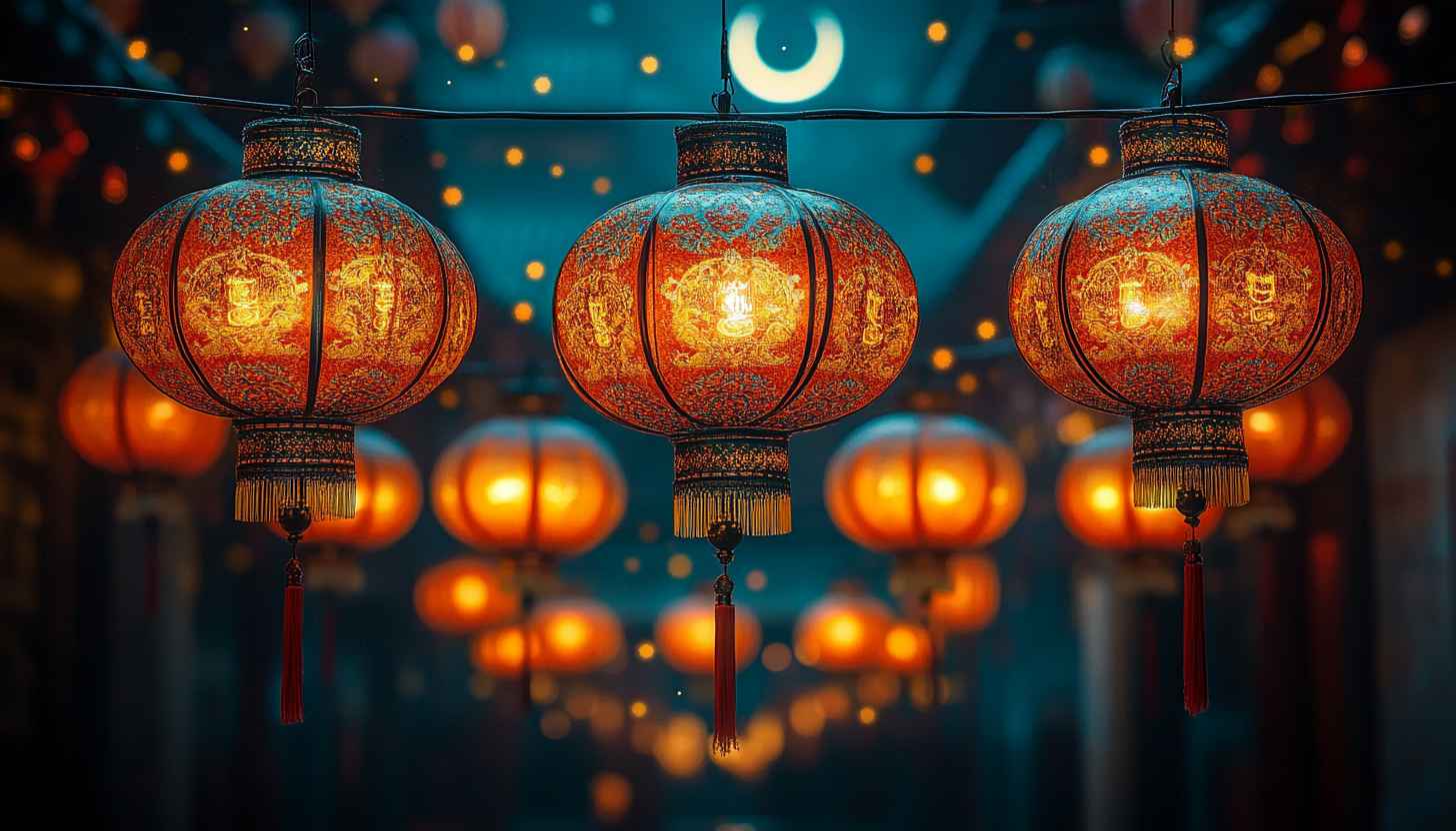 Chinese Lantern Wallpaper: Lunar New Year Festival Desktop Backgrounds