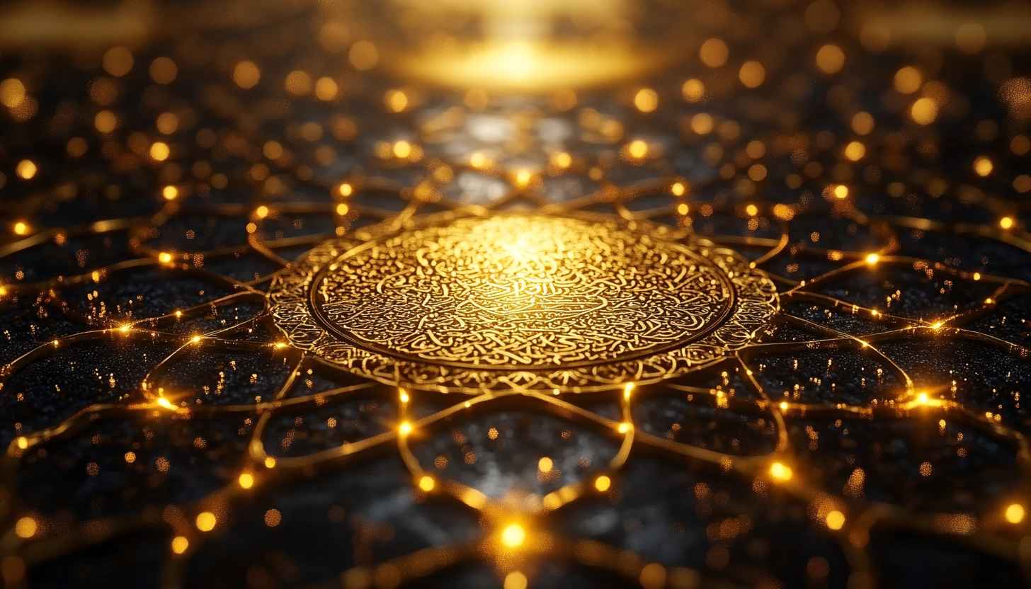 Ramadan Kareem Wallpaper: Islamic Golden Art for Desktop Background