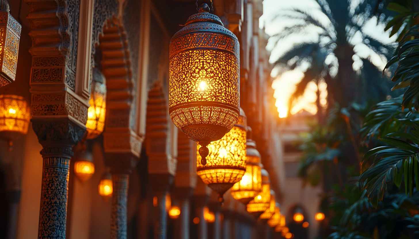 Ramadan Lantern Wallpaper: Islamic Theme, Festive Celebration, Golden Glow