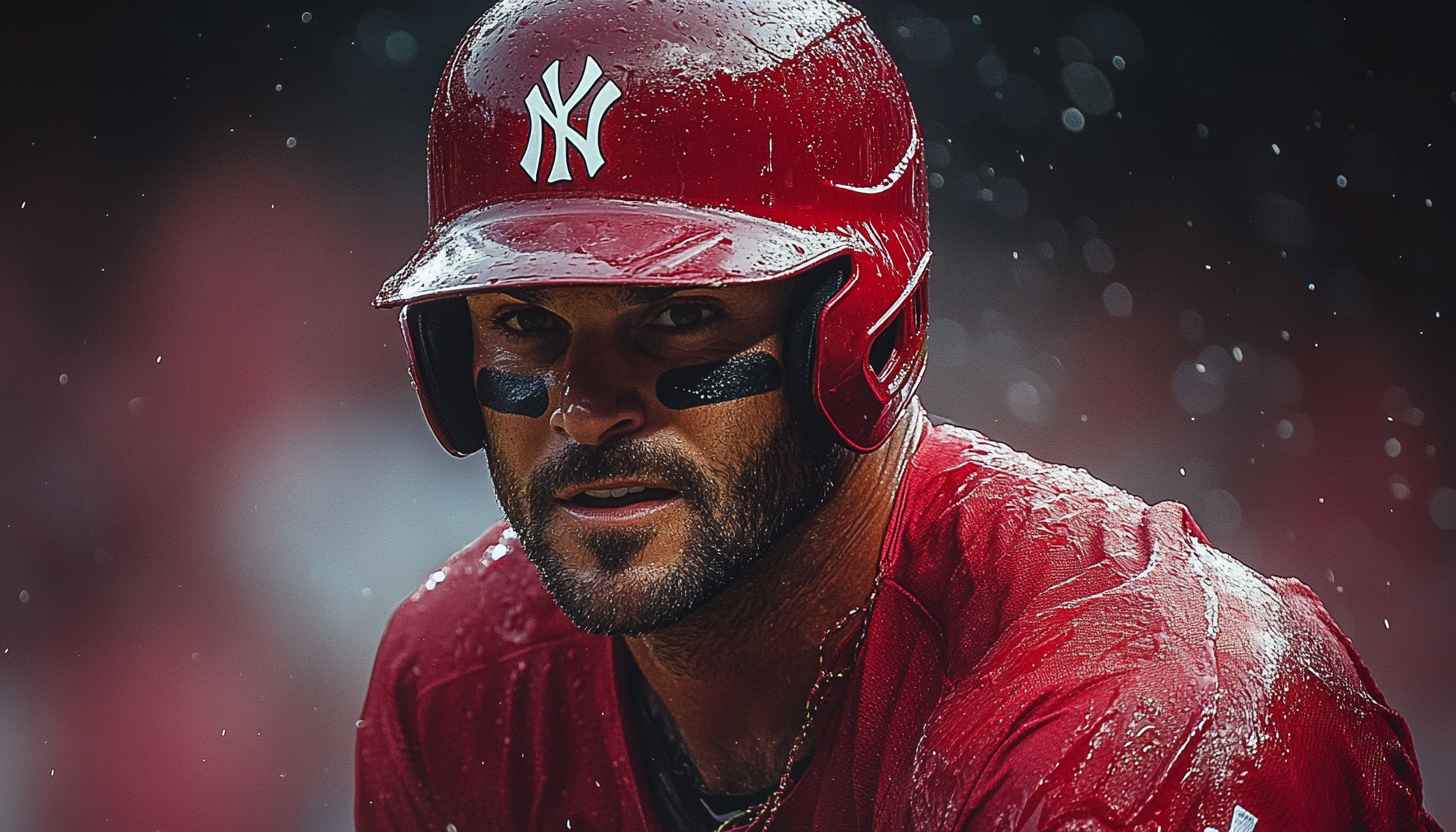 New York Yankees Baseball Player Portrait Wallpaper 4K