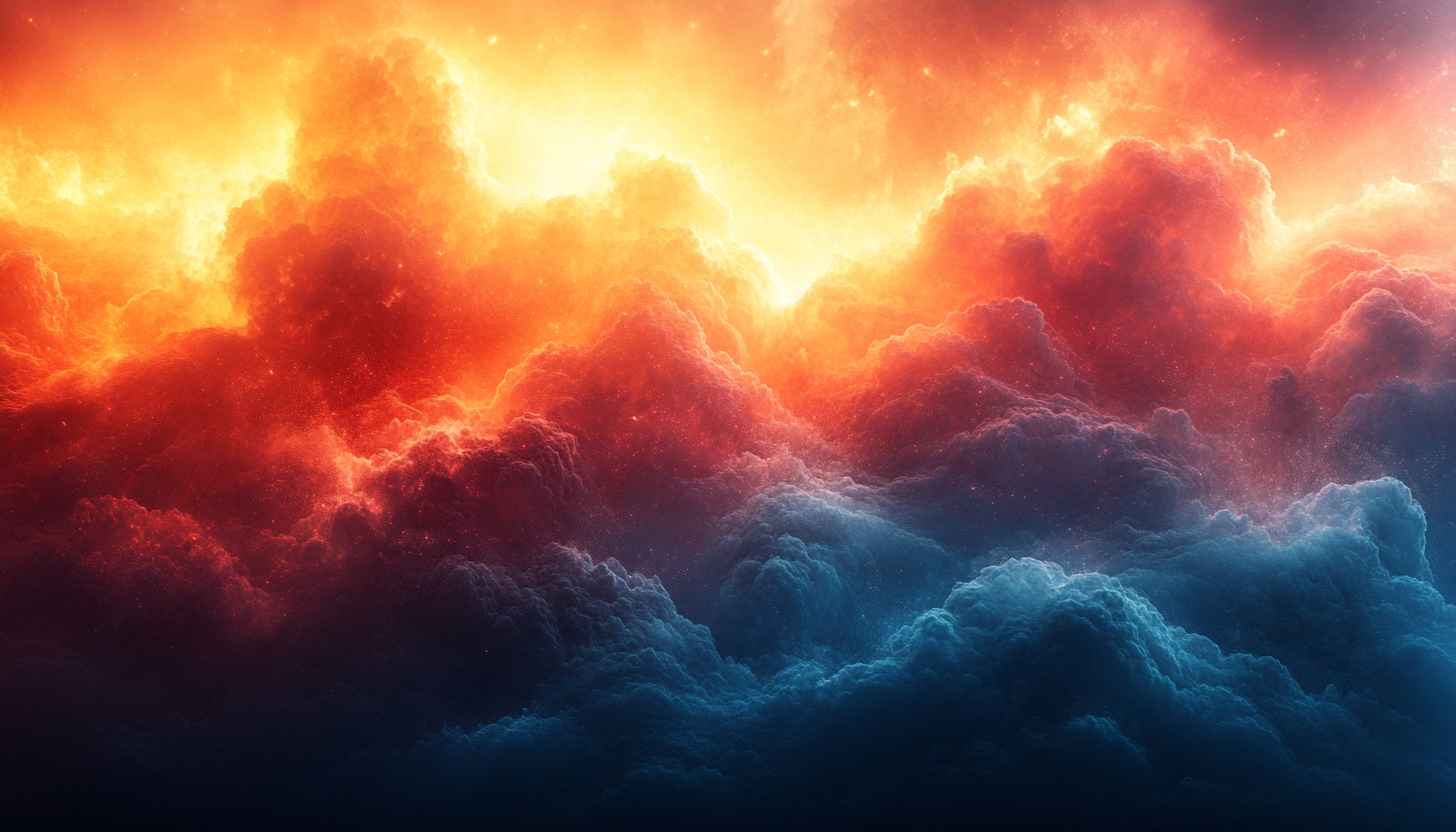 Fiery Clouds Wallpaper: 4K, Desktop, Laptop Backgrounds, Abstract Scenery
