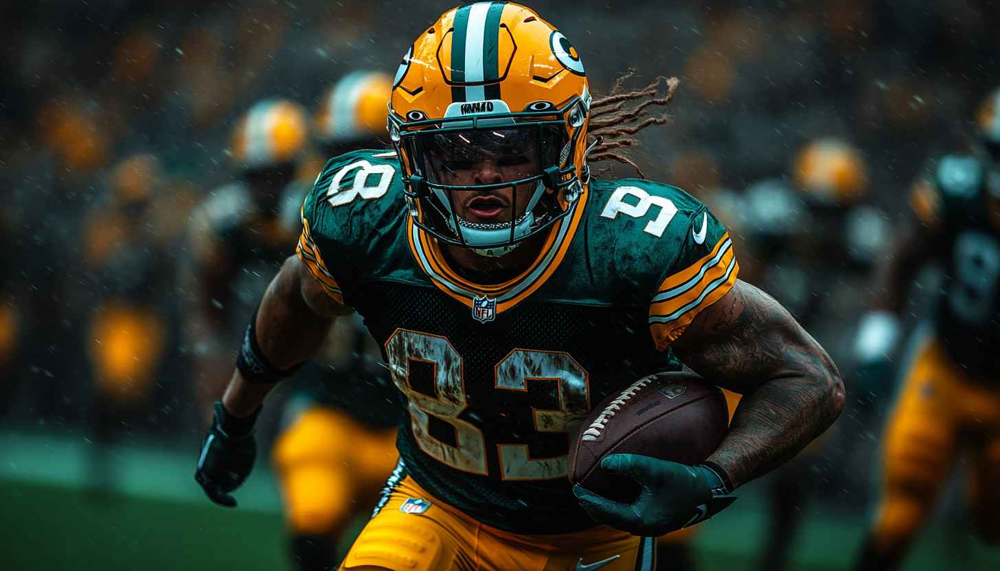 Green Bay Packers Wallpaper: NFL Football Action 4K Wallpaper