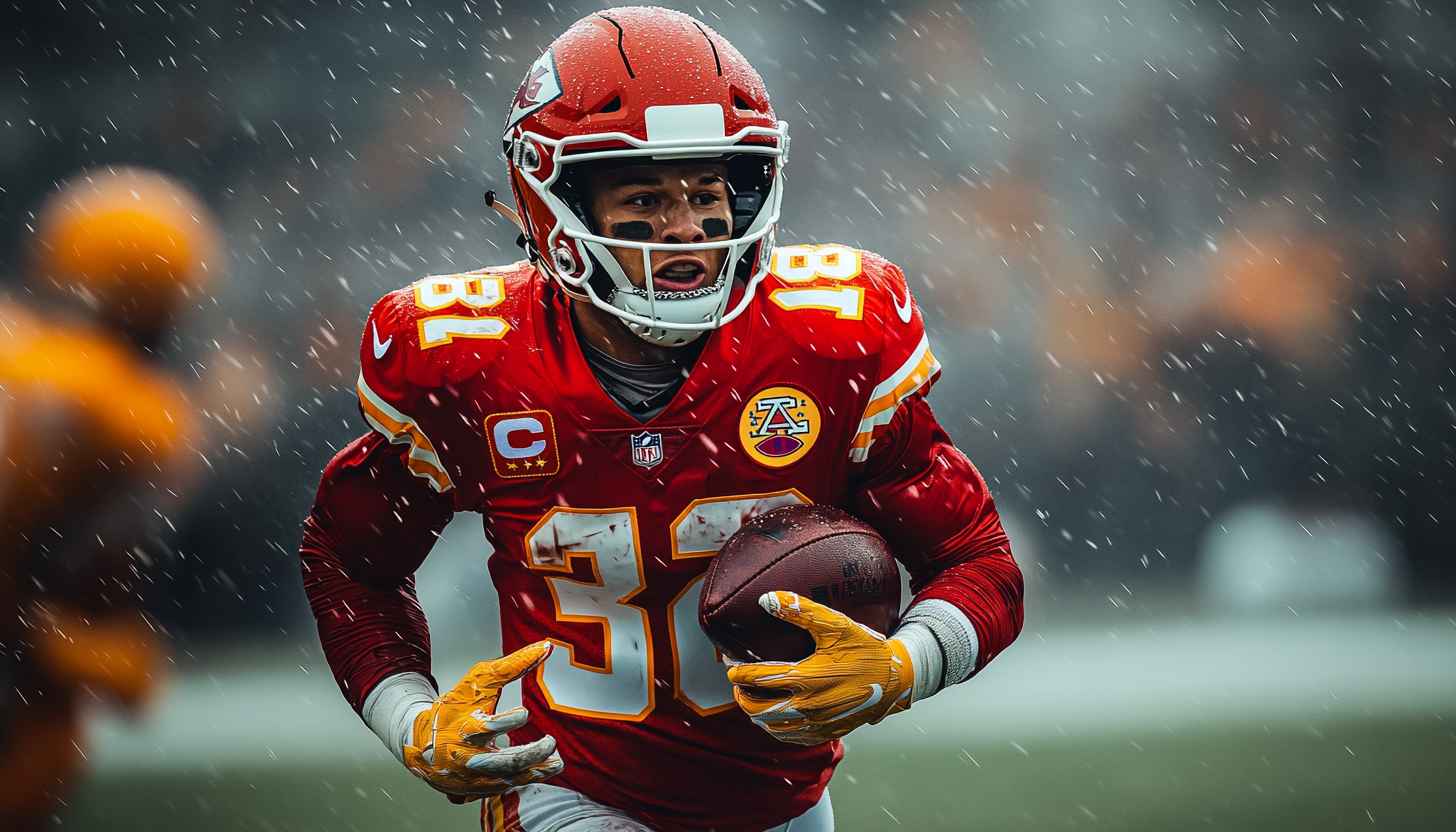 Kansas City Chiefs Football Player Action HD Mobile Wallpaper
